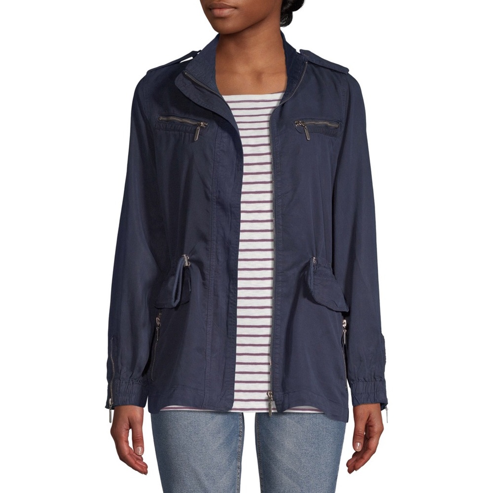 Max Jeans Navy Anorak Jacket